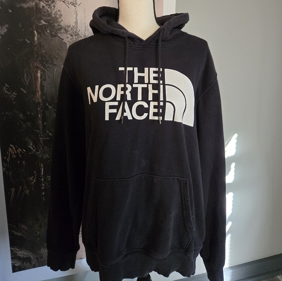 The North Face Other - Euc The North Face Black Hoodie with White Logo Sz M In Men's.